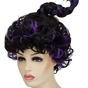 𝅺DELUXE Adult Wig Cosplay Costume Purple & Black NWT